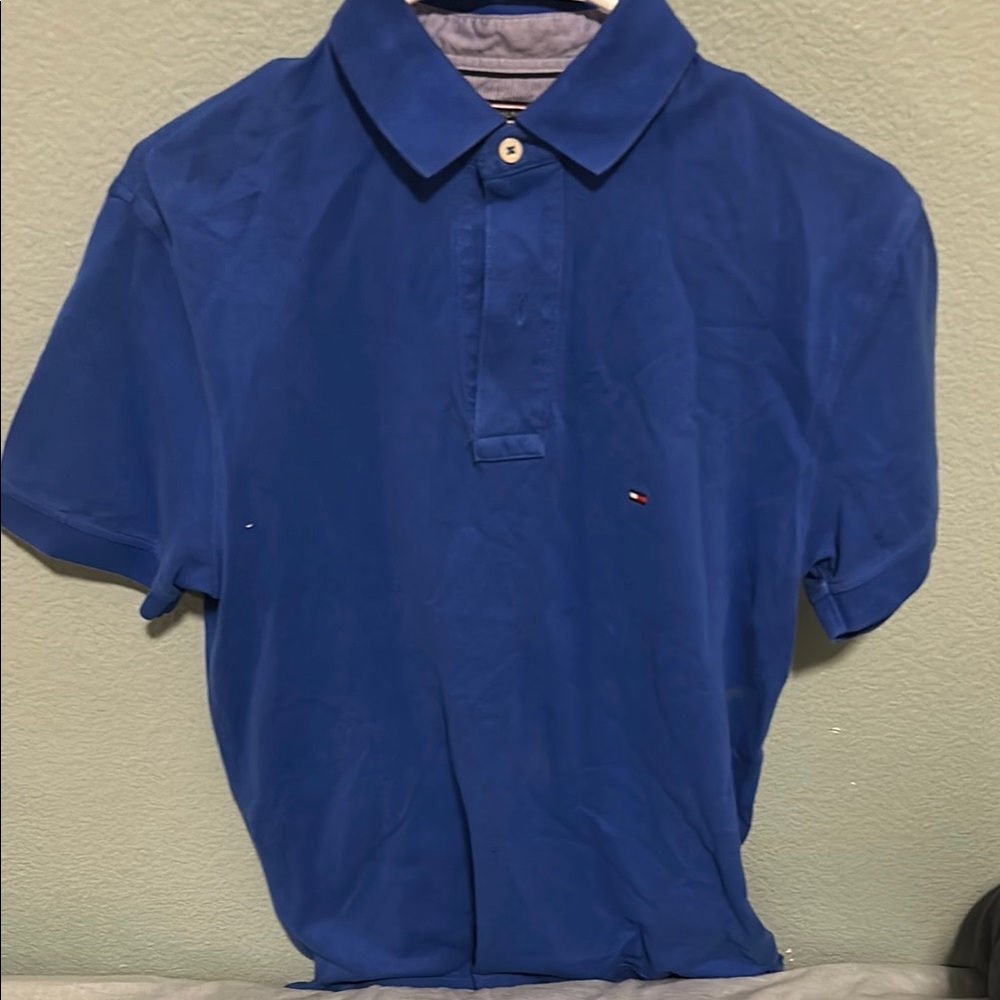Tommy Hilfiger Men's Blue Polo Shirt
